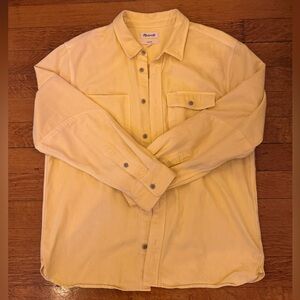 Madewell Men’s Yellow Denim Jacket Size L